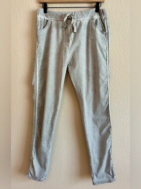 Light Gray Women's Jogger Pants - Comfortable Drawstring Track Pants
